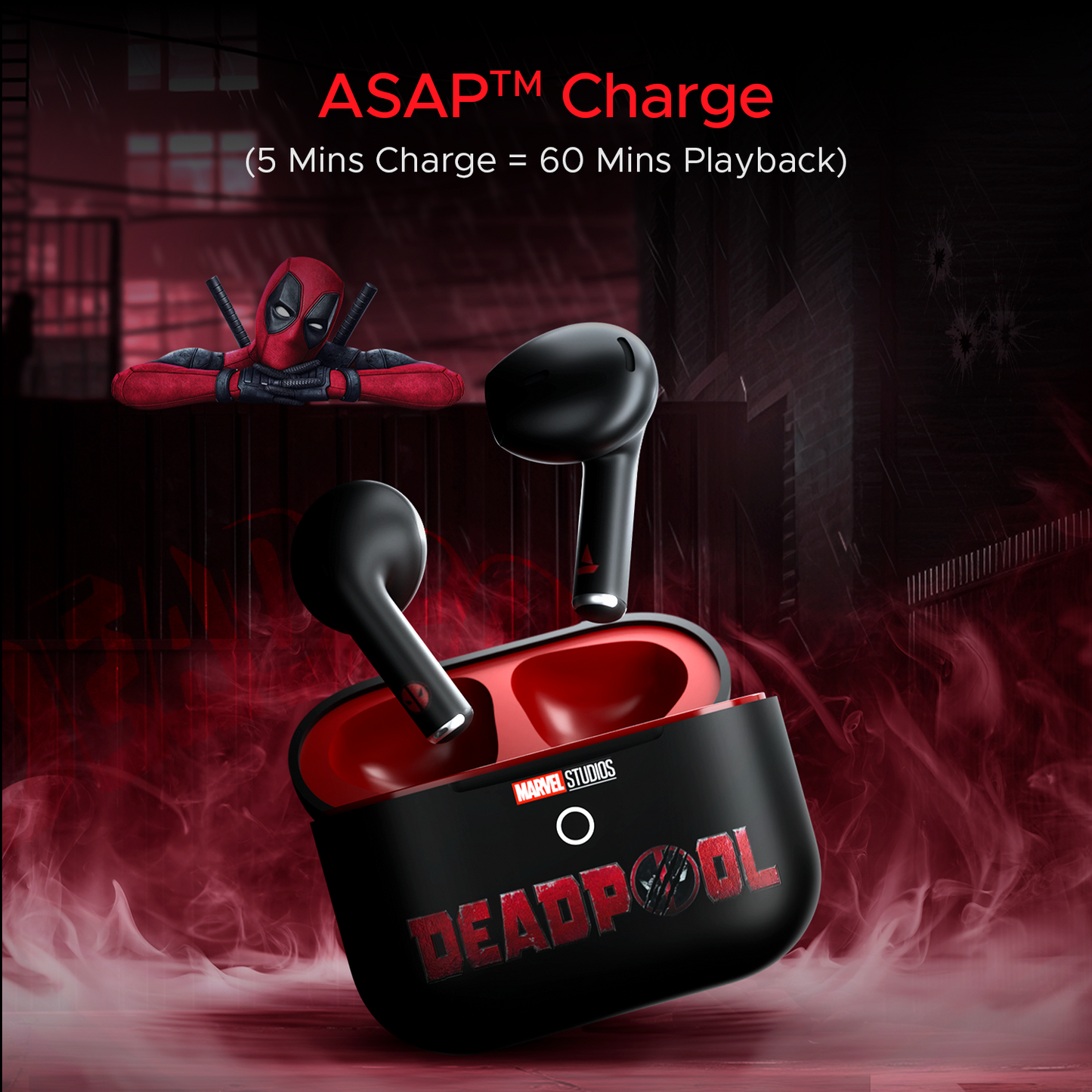 boAt Airdopes Alpha Deadpool Edition (Renewed)