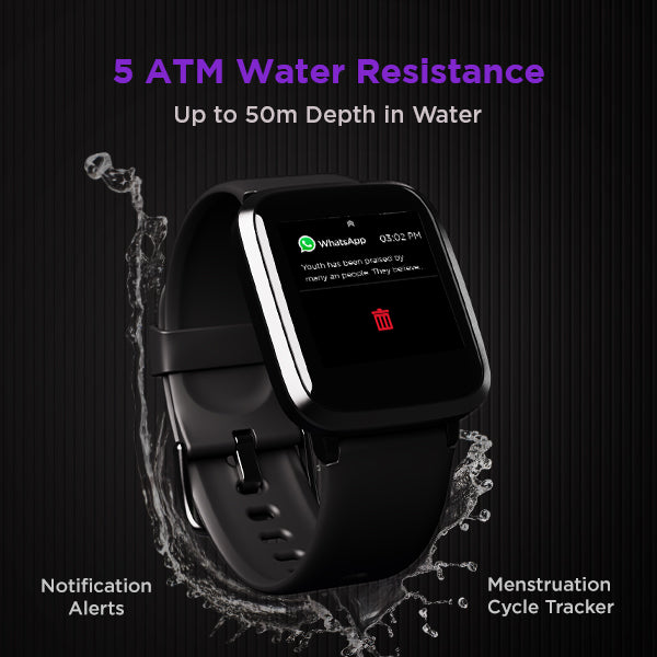 boAt Watch Storm Black Panther Marvel Edition (Renewed)
