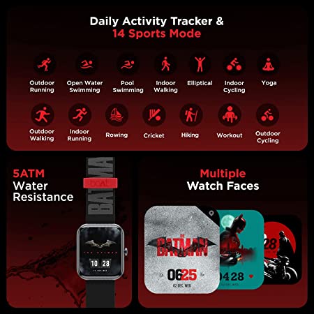 boAt Watch Xtend‌ Batman DC Edition  (Renewed)