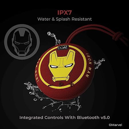 boAt Stone 190 Iron Man Marvel Edition  (Renewed)