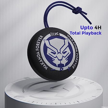 boAt Stone 190 - Black Panther Marvel Edition (Renewed)