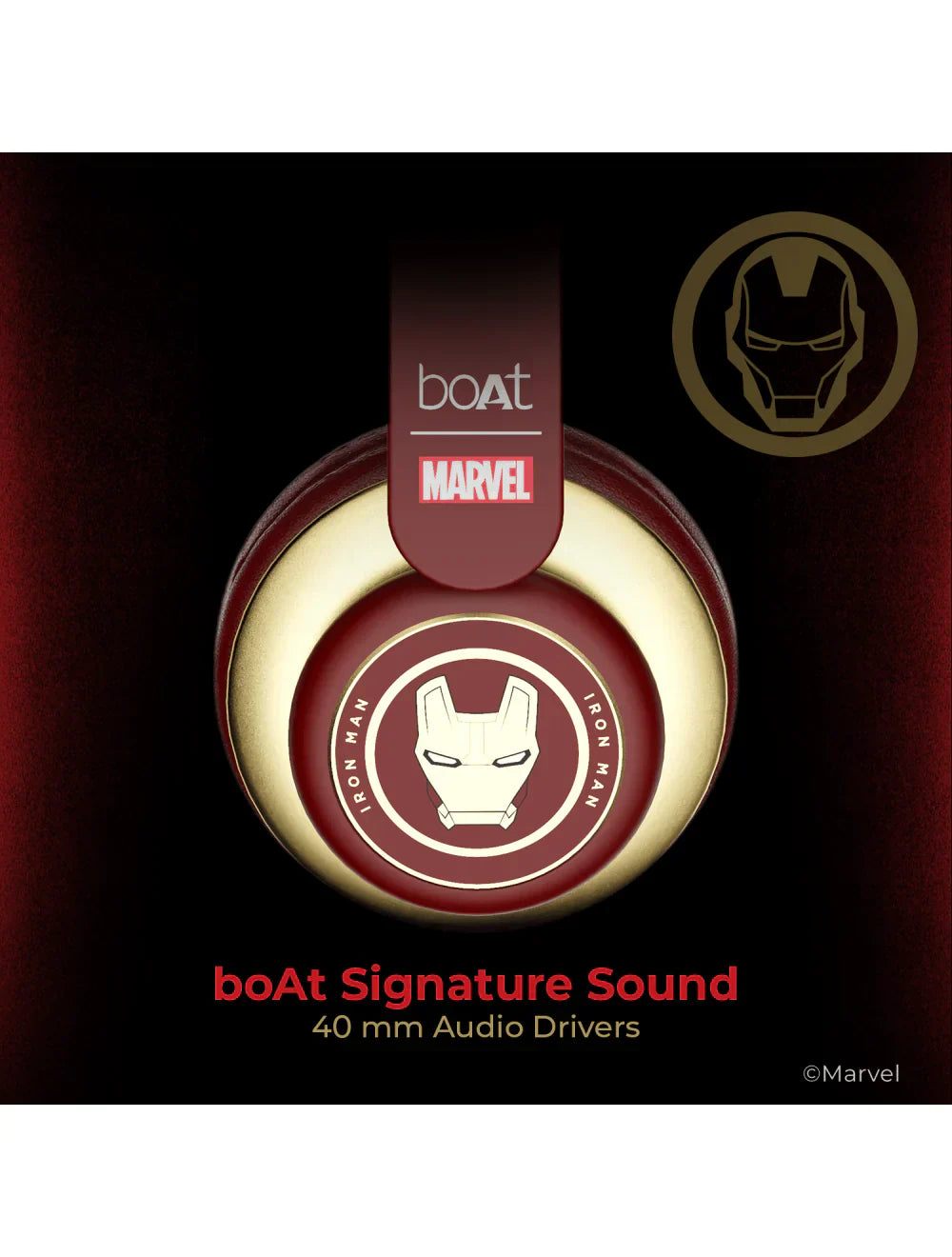 boAt Rockerz 450 Iron Man (Renewed)