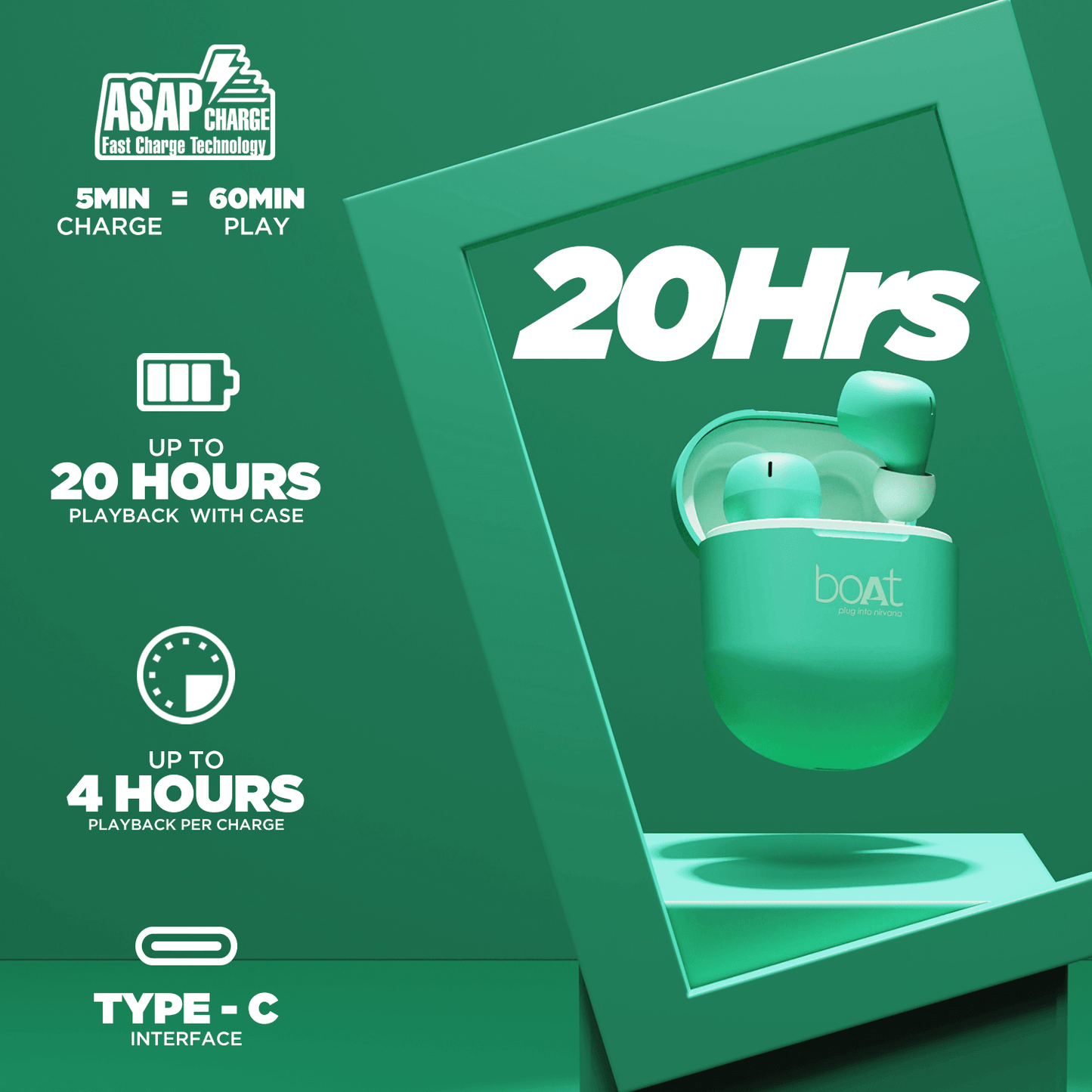boAt Airdopes 381  (Renewed)