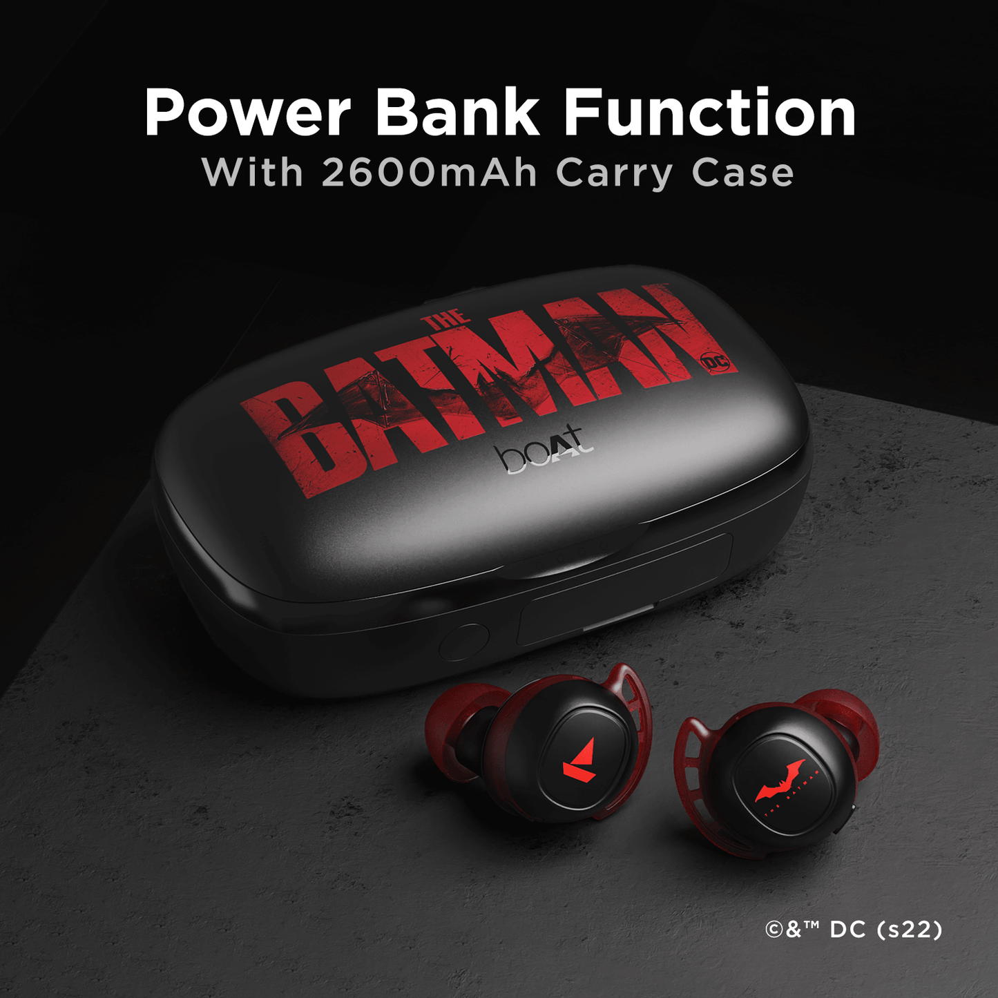 boAt Airdopes 441 Pro Special Batman Edition (Renewed)
